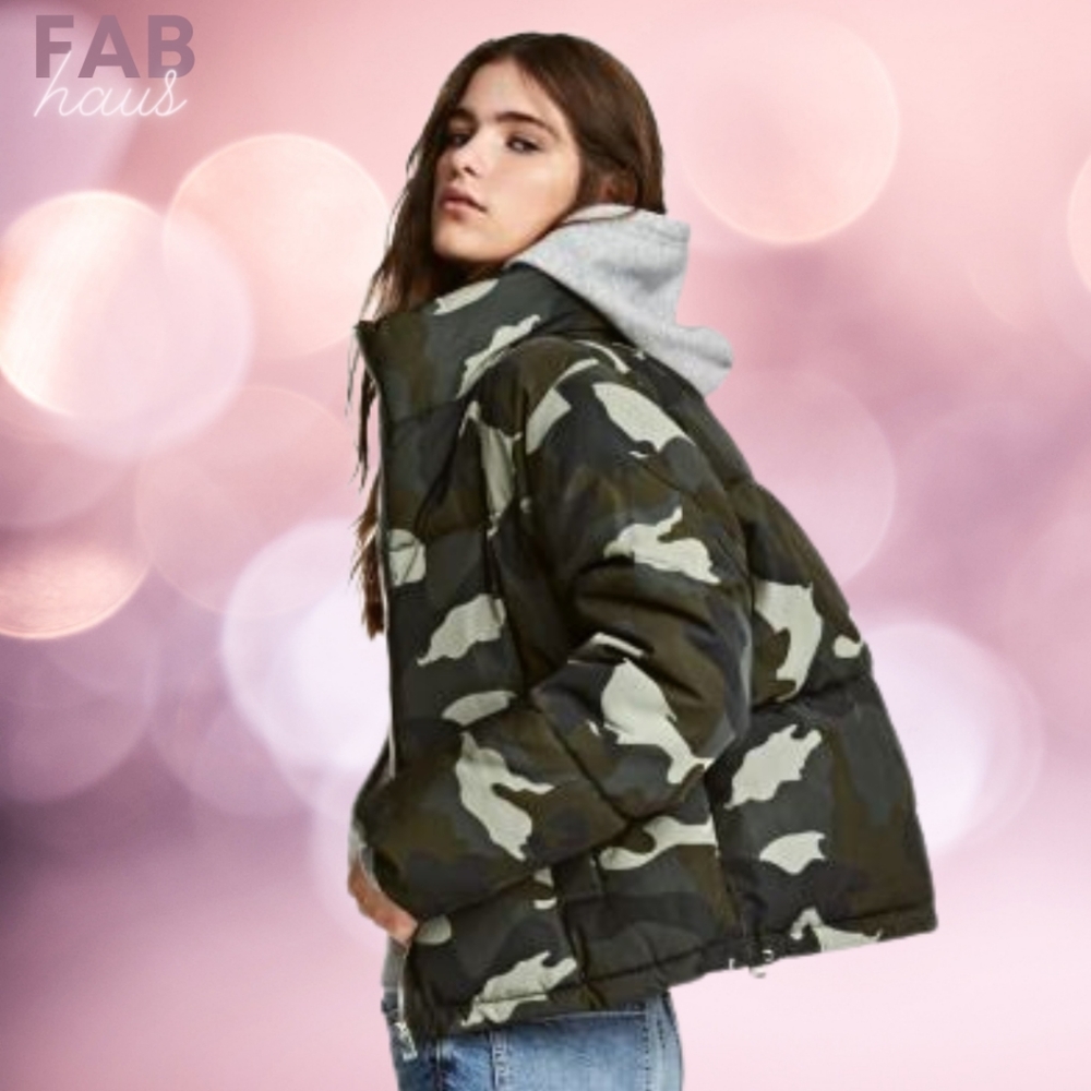 H&M | Camo Puffer Jacket